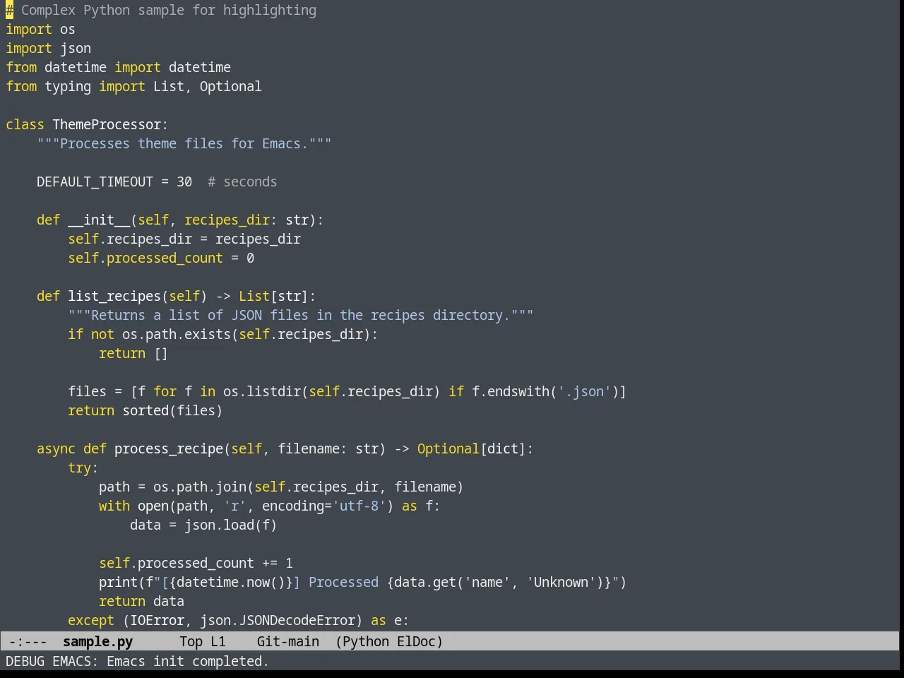 Heroku Theme in python-mode