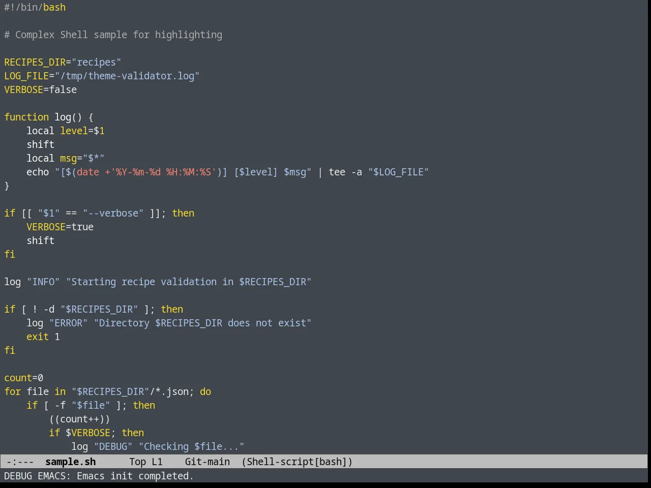 Heroku Theme in sh-mode