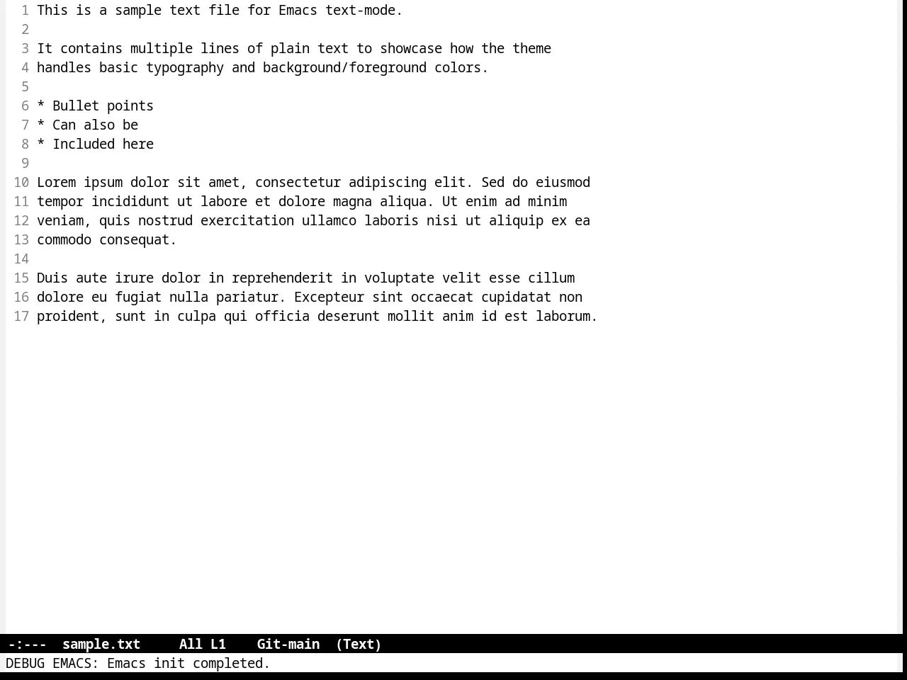 High Contrast Theme in text-mode