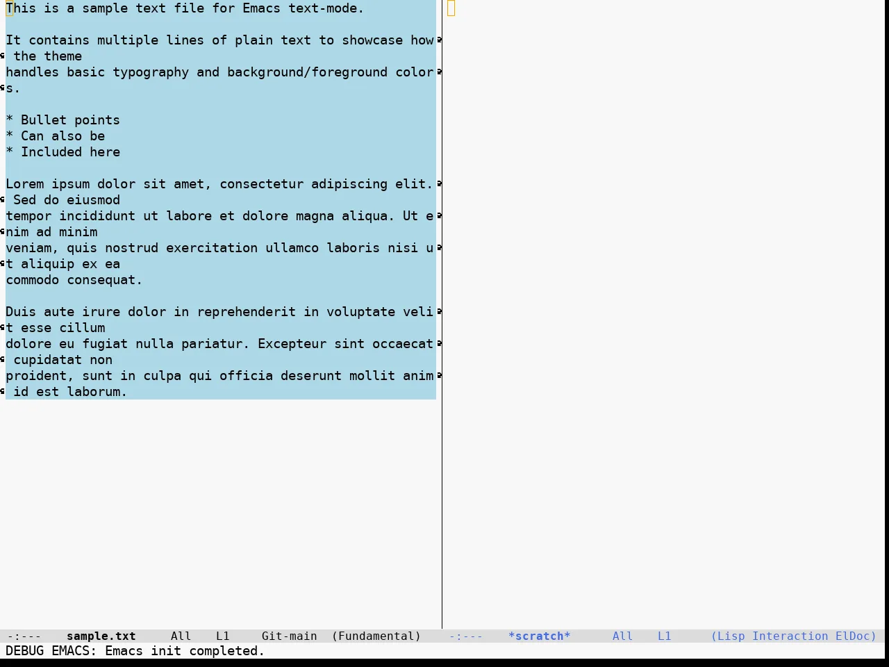 Hippo Themes Light Theme in fundamental-mode