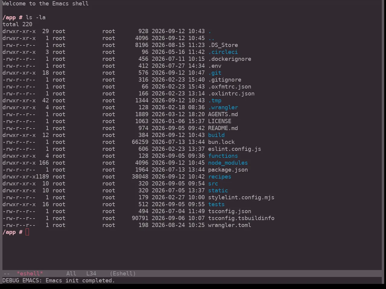 Hopscotch Theme in eshell