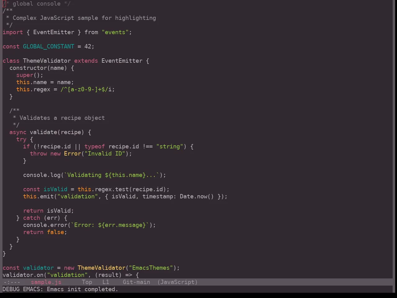 Hopscotch Theme in javascript-mode