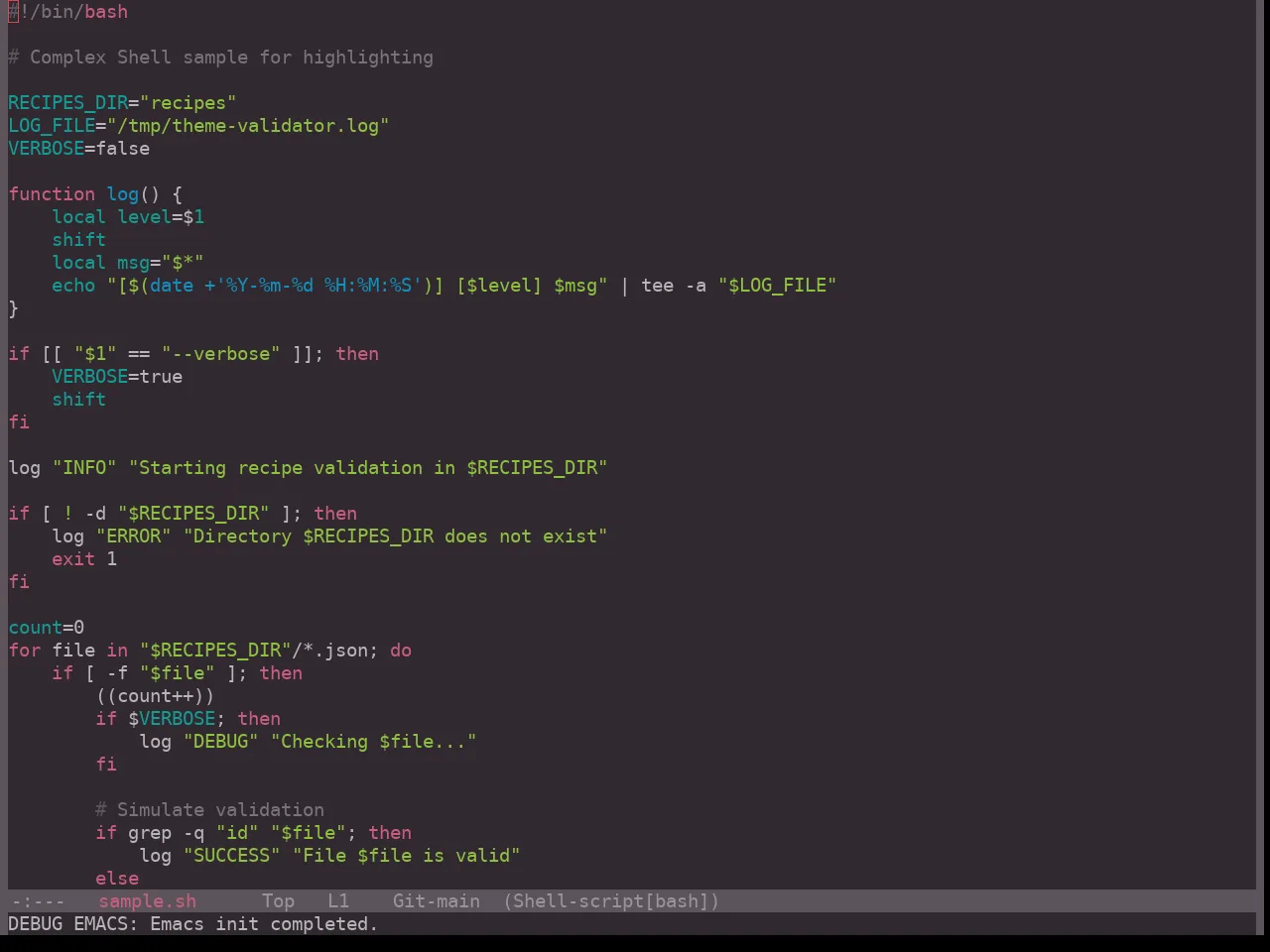 Hopscotch Theme in sh-mode