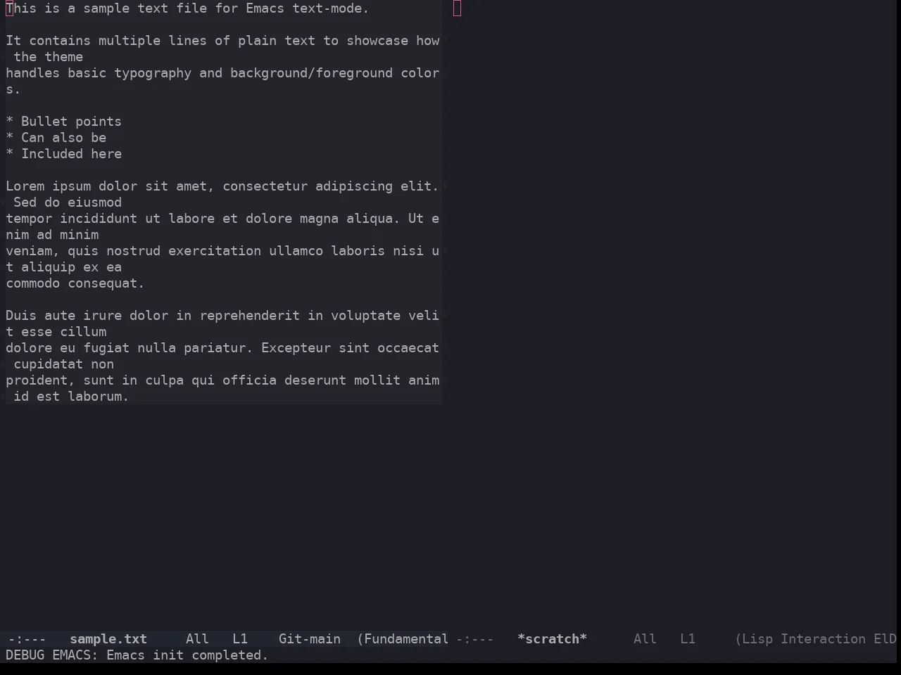 Horizon Theme in fundamental-mode