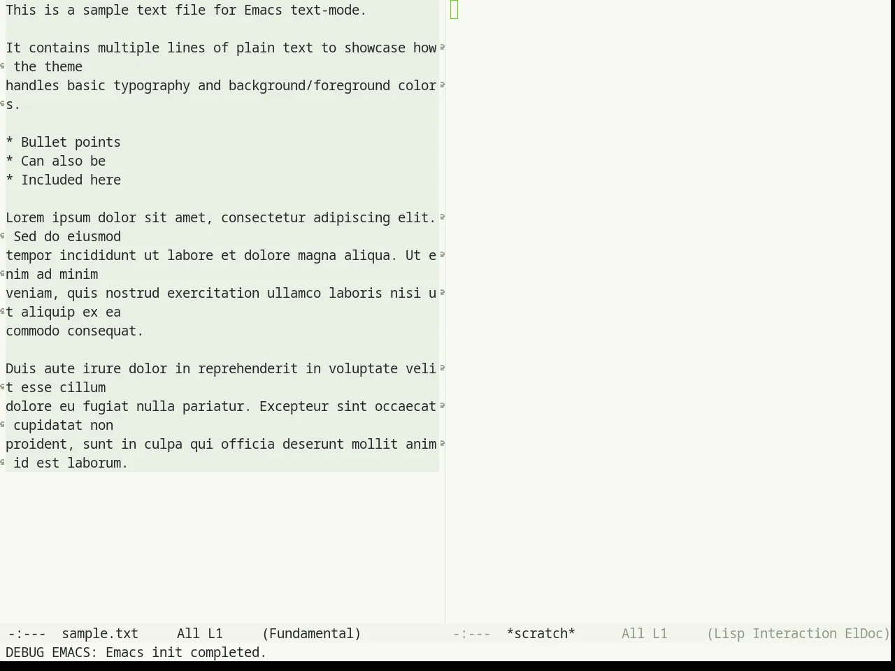 Humanoid Light Theme in fundamental-mode
