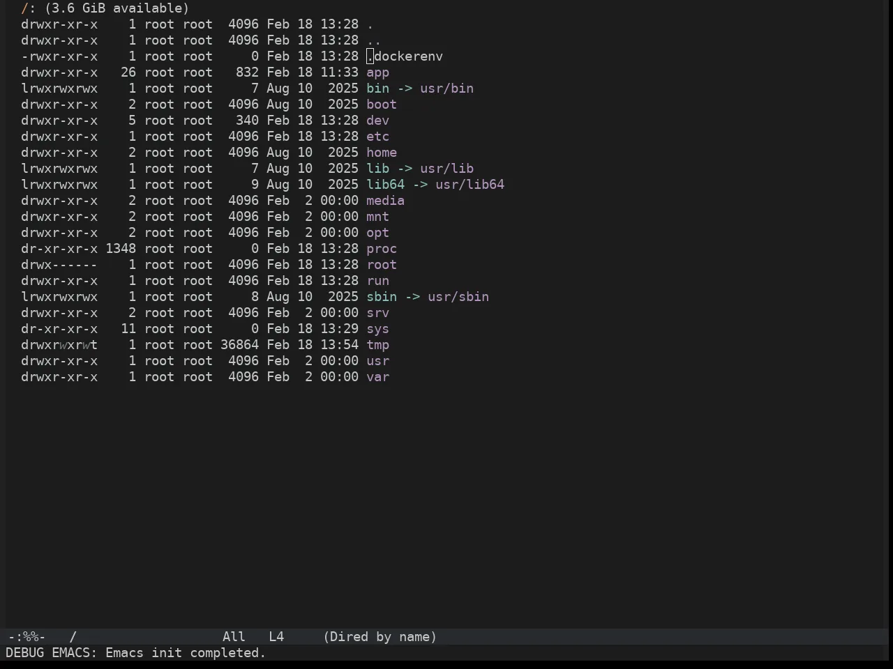 Hybrid Reverse Theme in dired