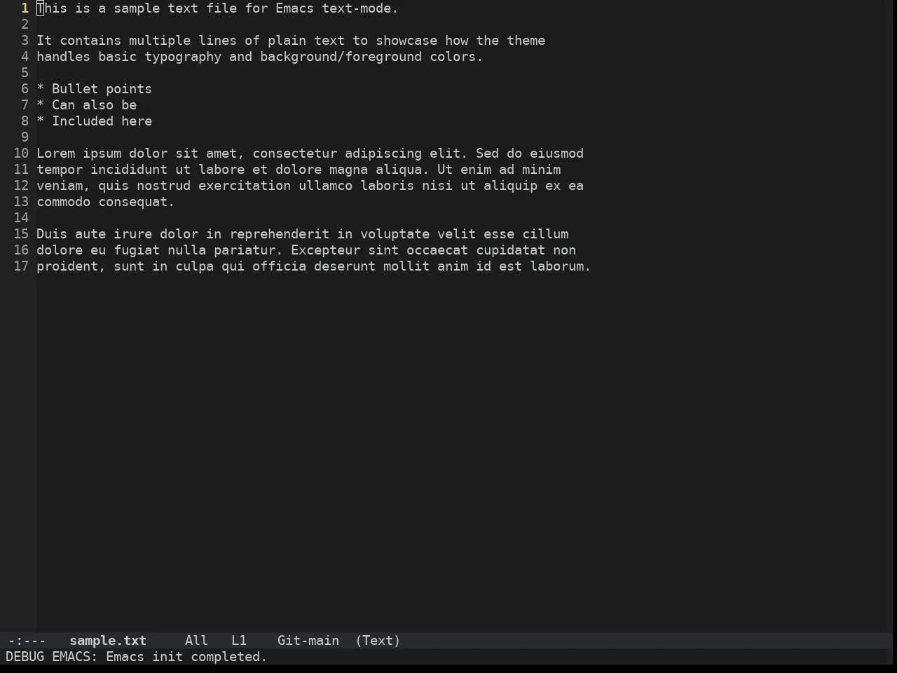 Hybrid Reverse Theme in text-mode