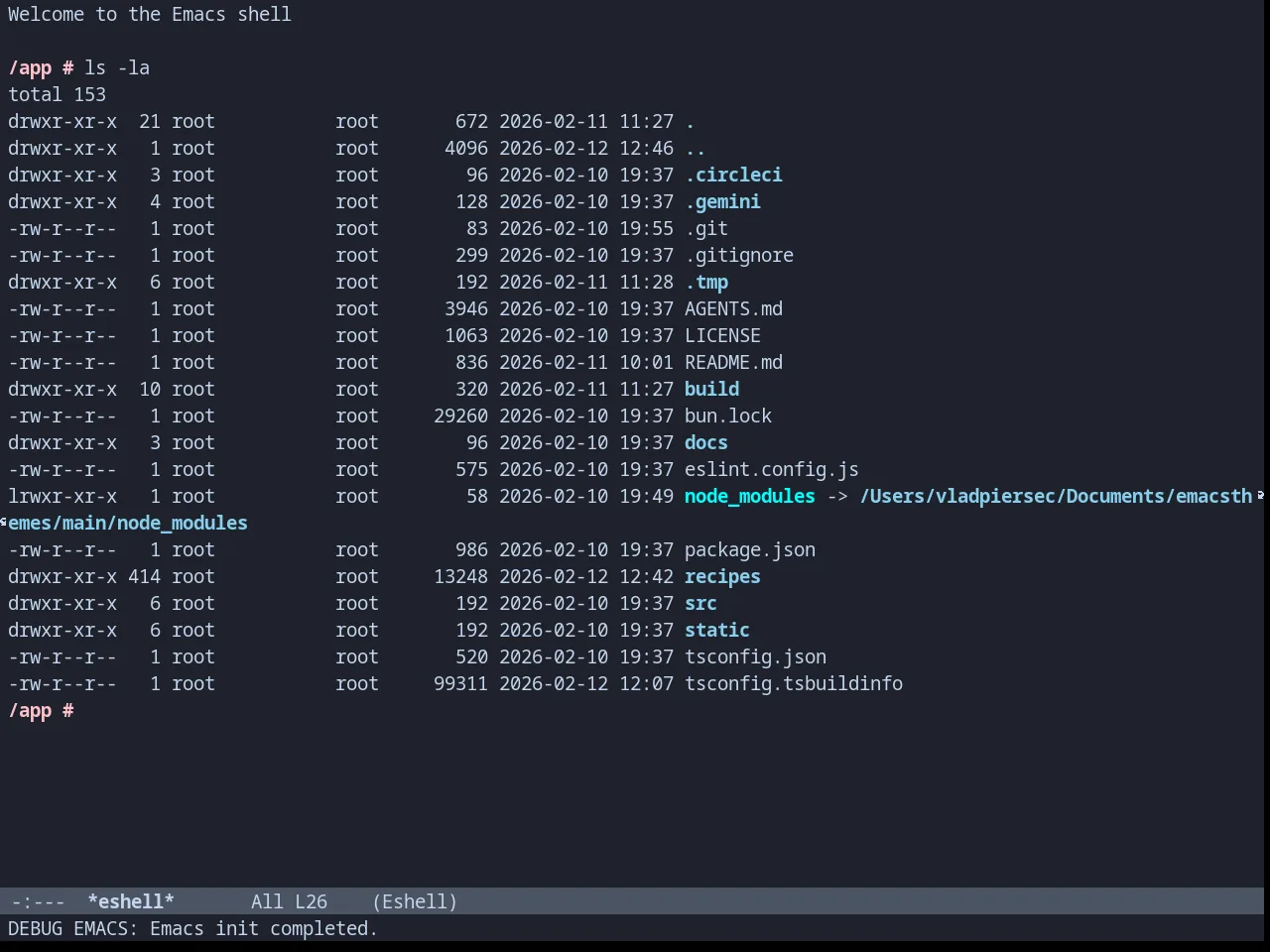 Hydrangealess Theme in eshell