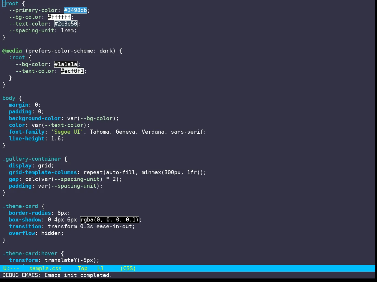 Hyperstitional Themes Digitalsear Inverted Theme in css-mode