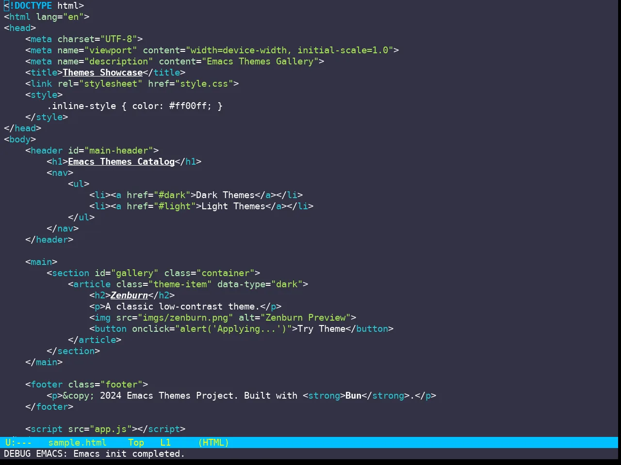 Hyperstitional Themes Digitalsear Inverted Theme in html-mode