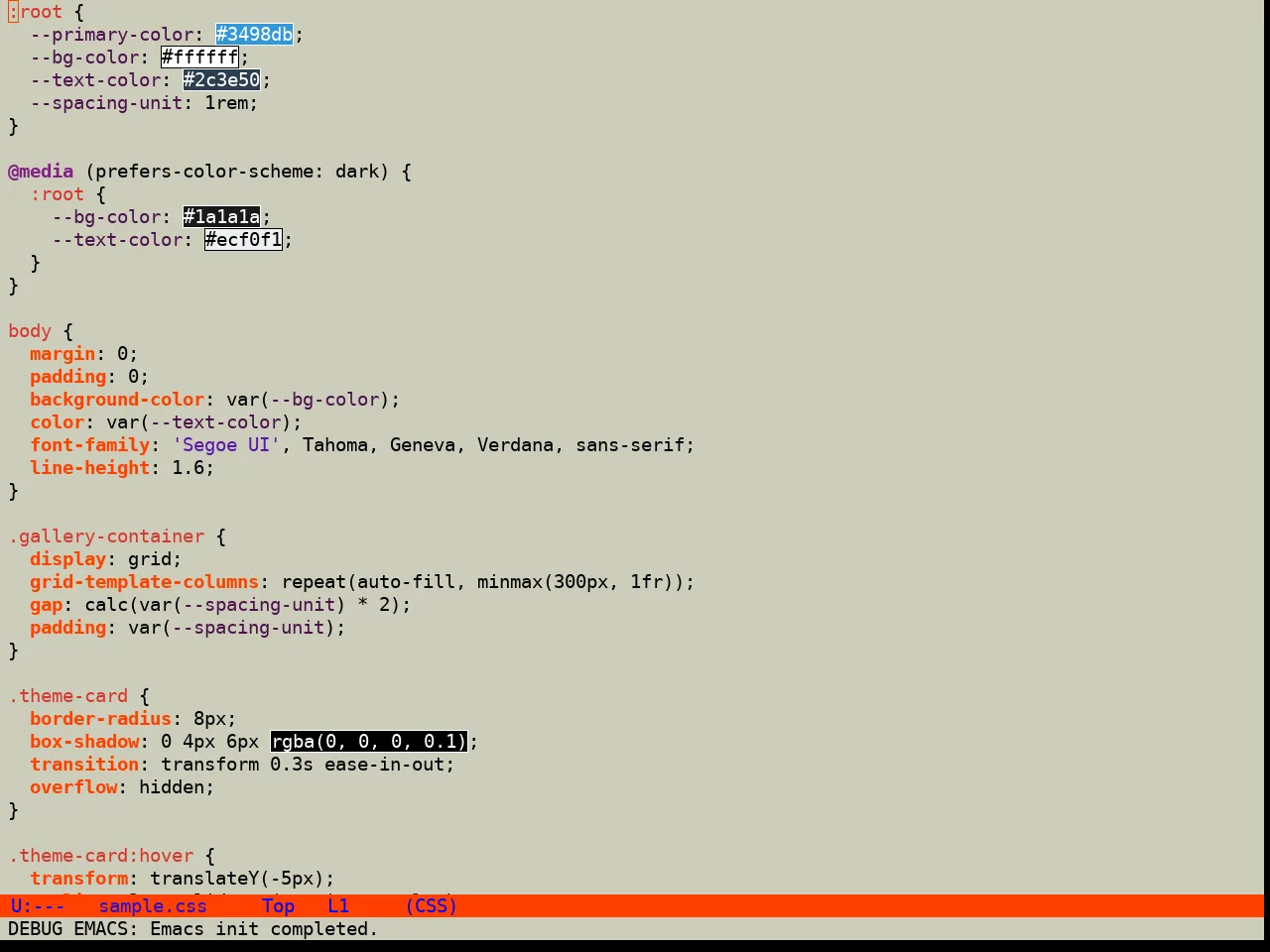Hyperstitional Themes Digitalsear Theme in css-mode