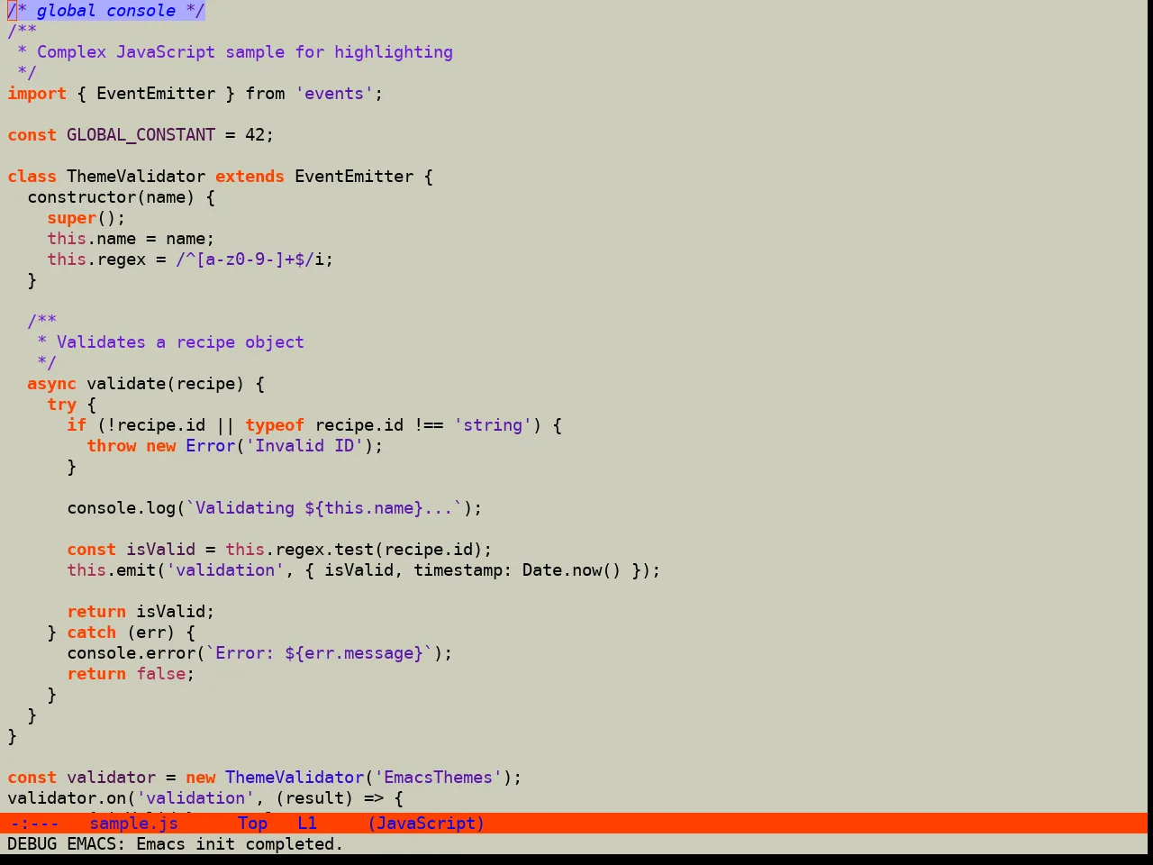 Hyperstitional Themes Digitalsear Theme in javascript-mode