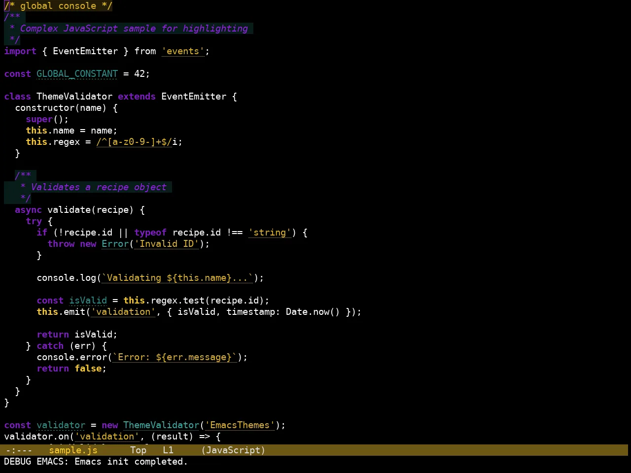 Hyperstitional Themes Rebug Alternate Flipped Theme in javascript-mode