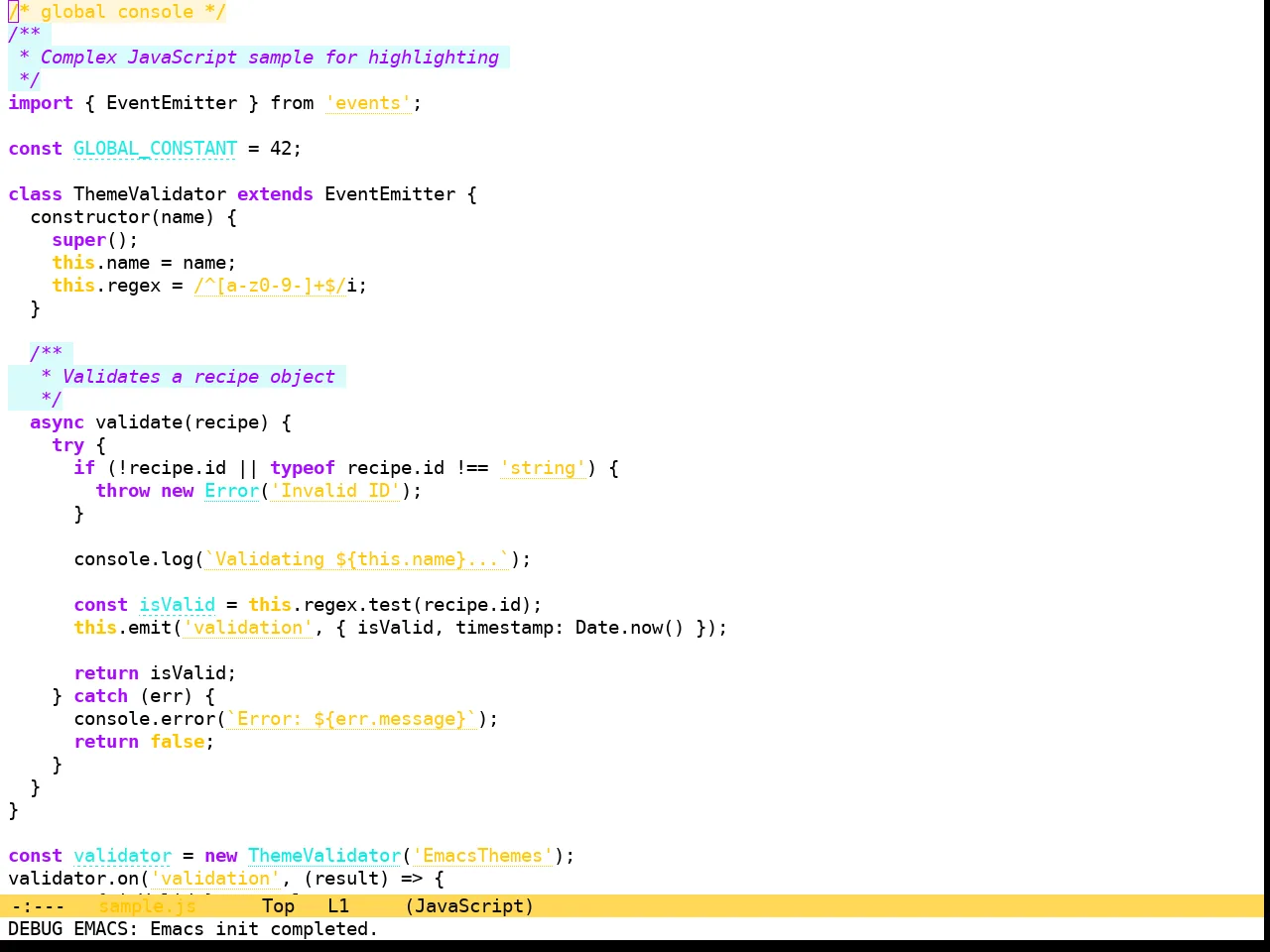 Hyperstitional Themes Rebug Alternate Theme in javascript-mode