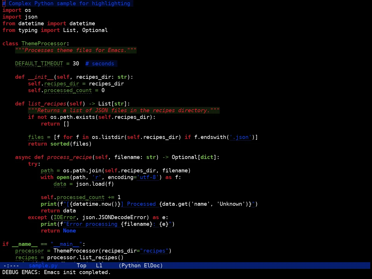 Hyperstitional Themes Rebug Flipped Theme in python-mode