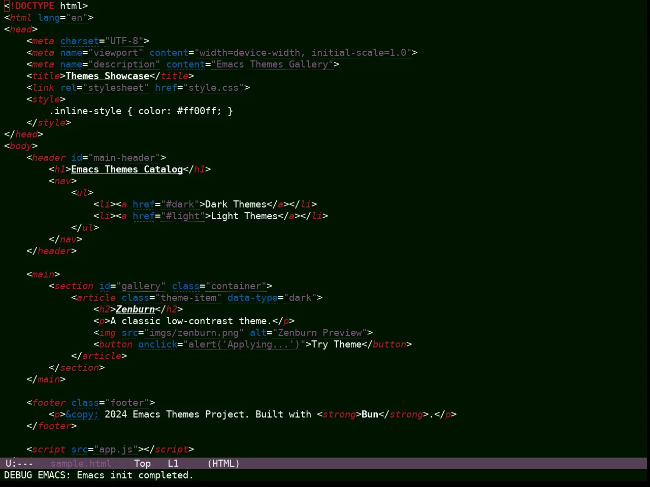 Hyperstitional Themes Rebug Lawn Lush Theme in html-mode