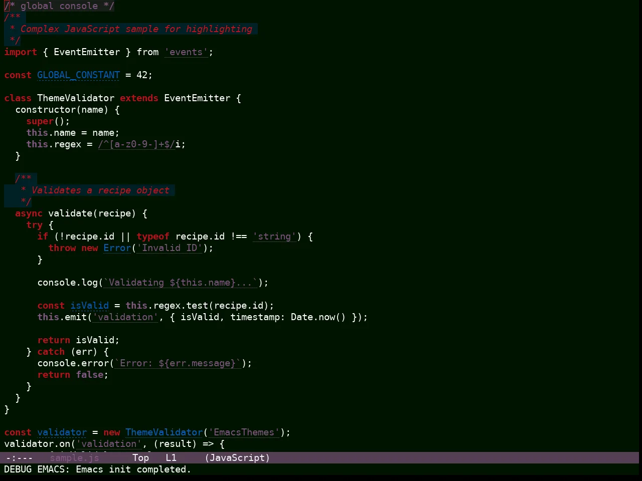 Hyperstitional Themes Rebug Lawn Lush Theme in javascript-mode