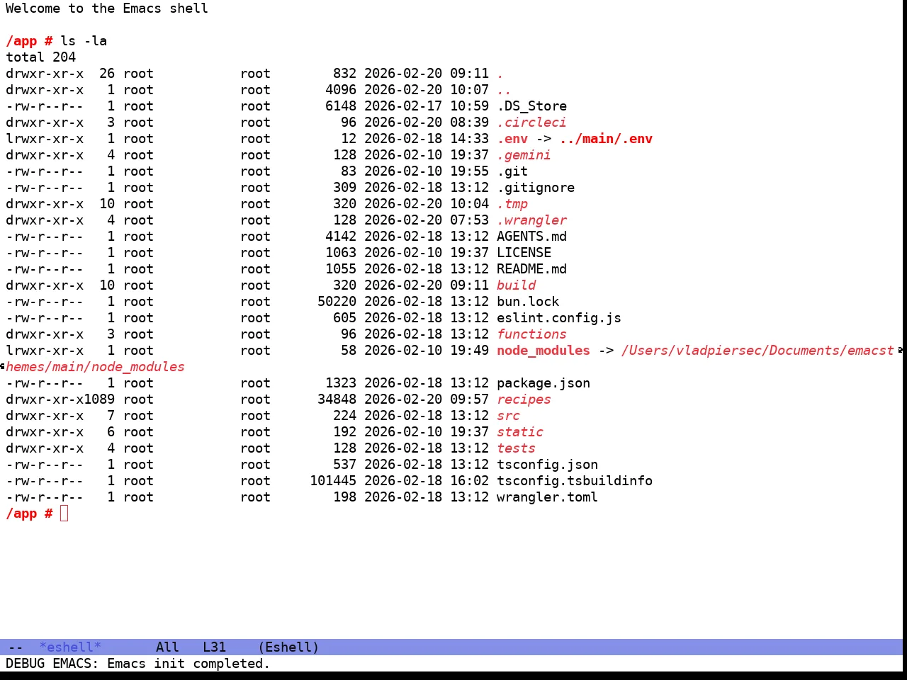 Hyperstitional Themes Rebug Theme in eshell