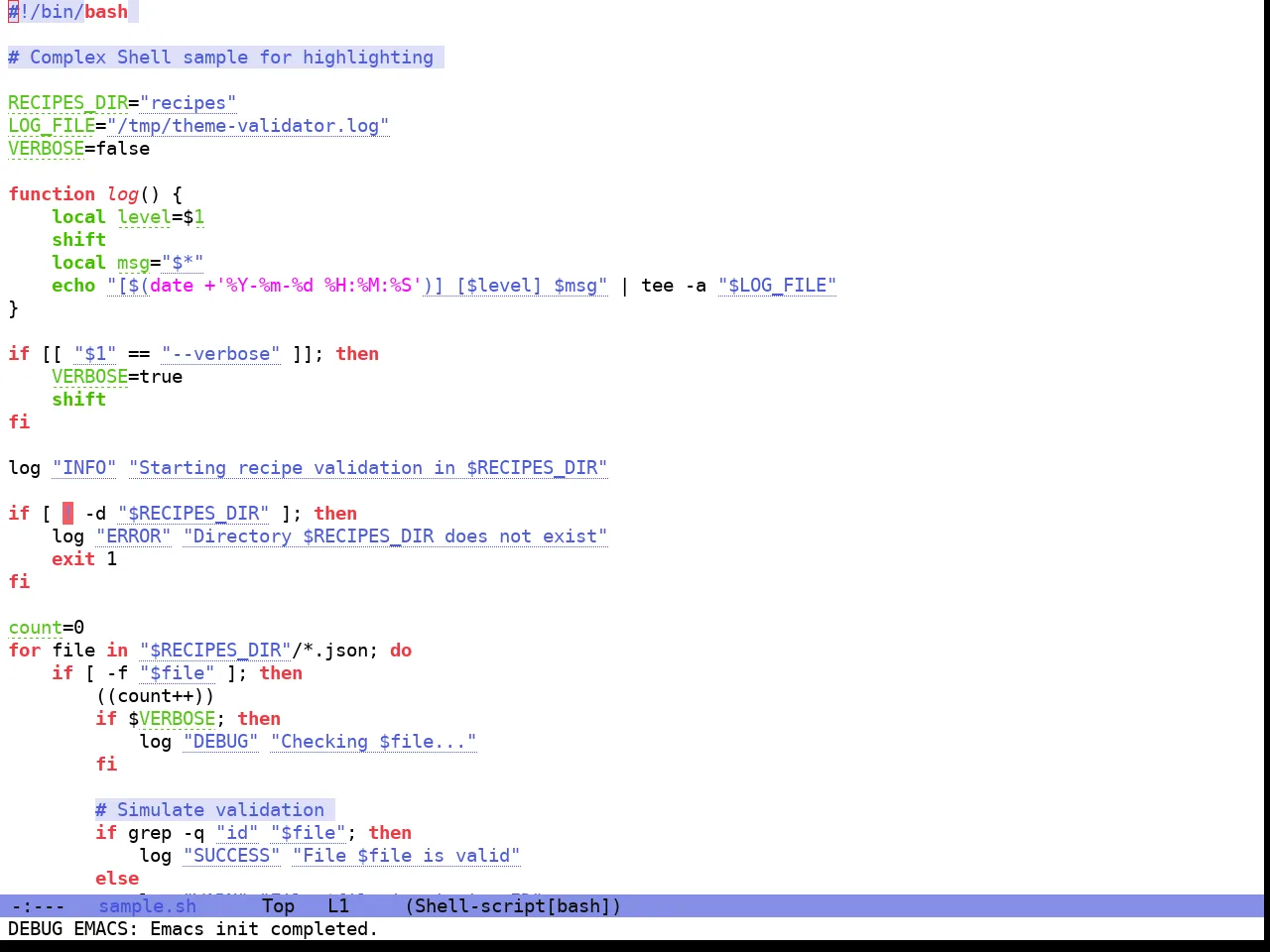 Hyperstitional Themes Rebug Theme in sh-mode