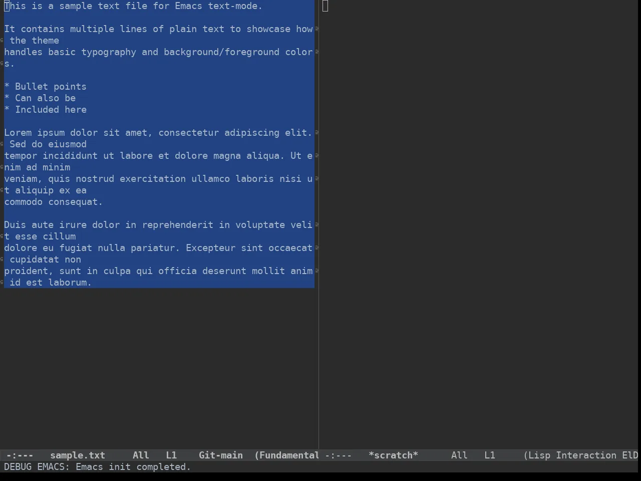 Idea Darkula Theme in fundamental-mode