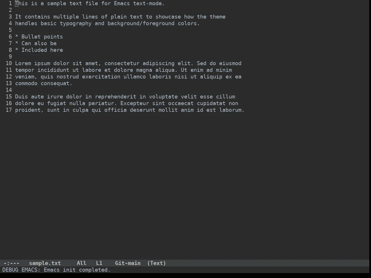 Idea Darkula Theme in text-mode