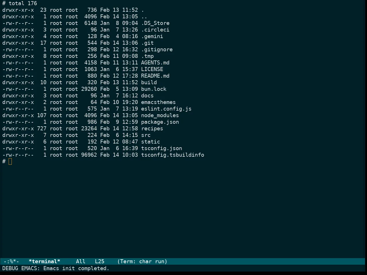 Immaterial Dark Theme in term