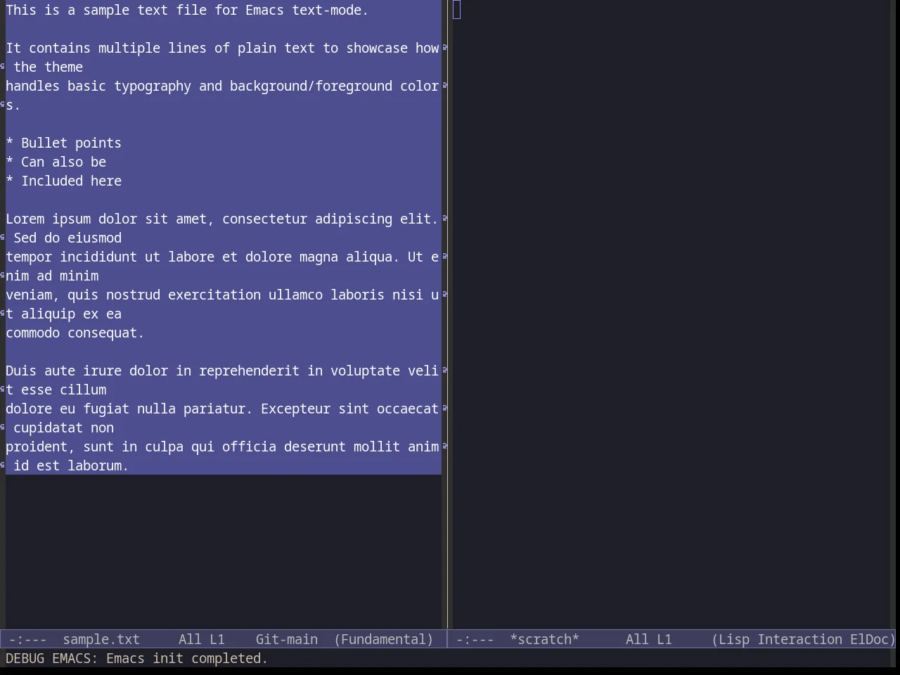 Inkpot Theme in fundamental-mode