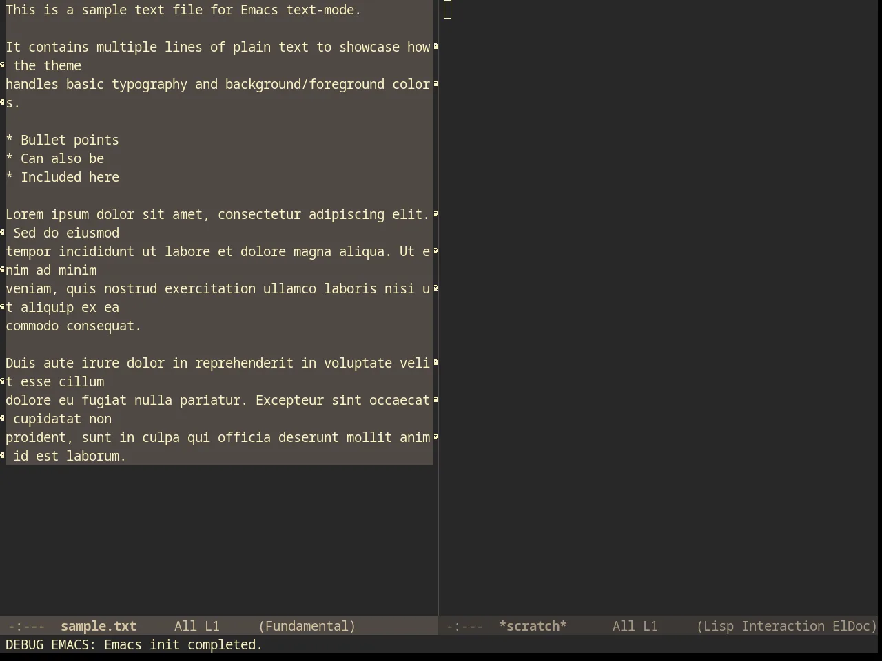 Inverse Acme Theme in fundamental-mode