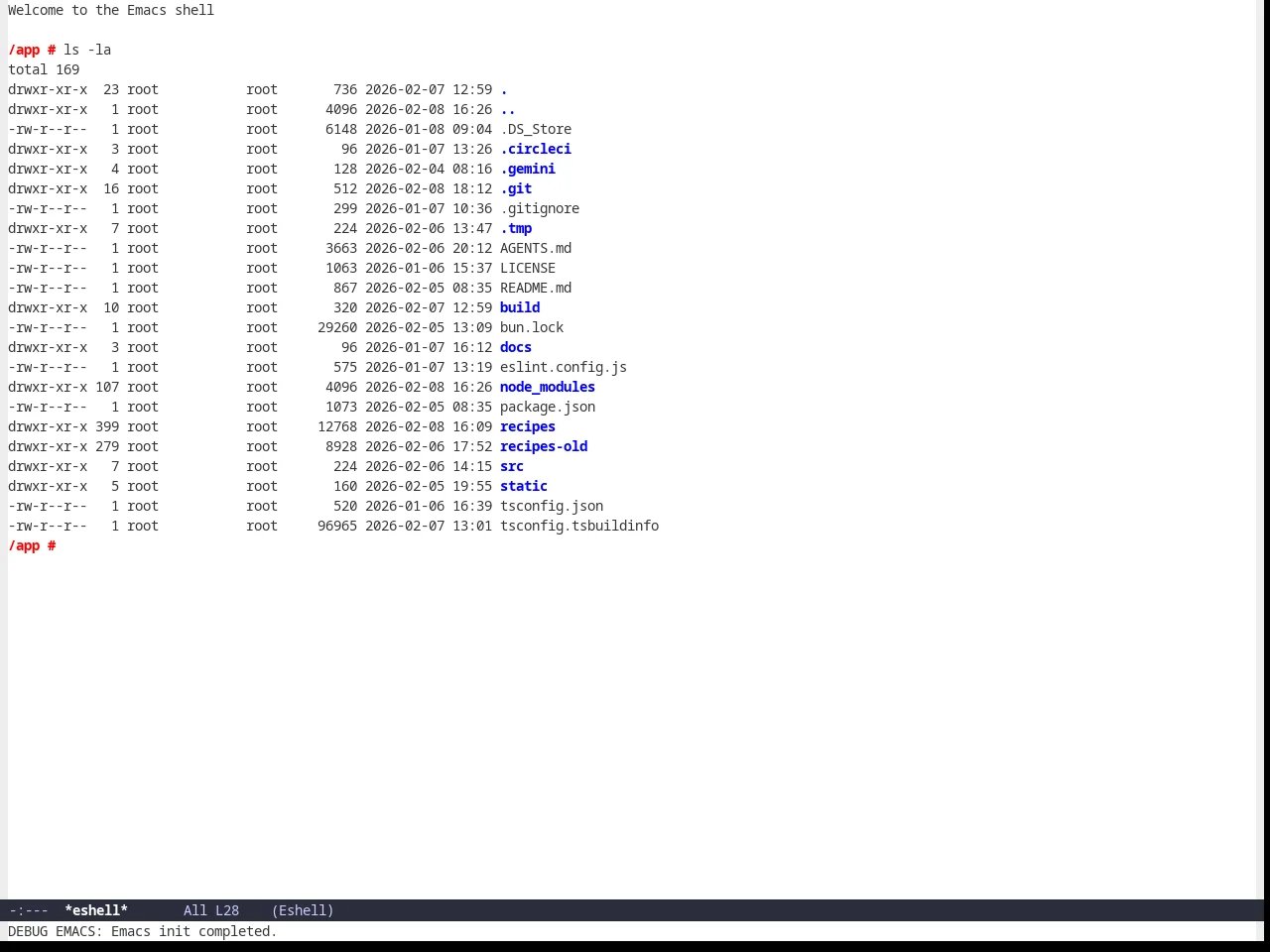 Iodine in eshell