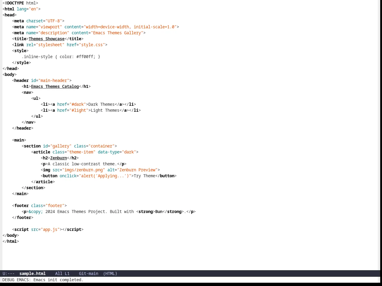 Iodine in html-mode