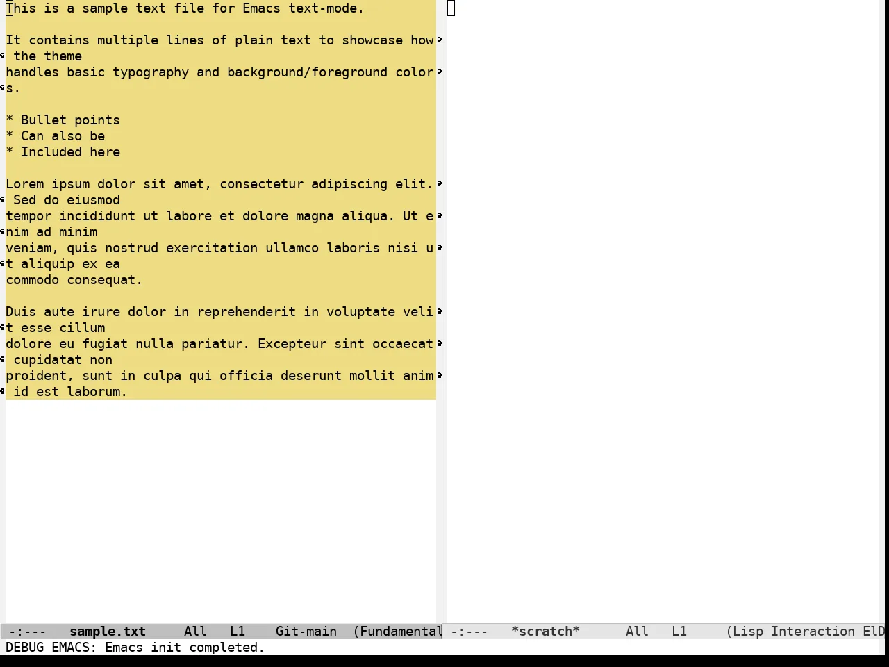 Iosevka Theme in fundamental-mode