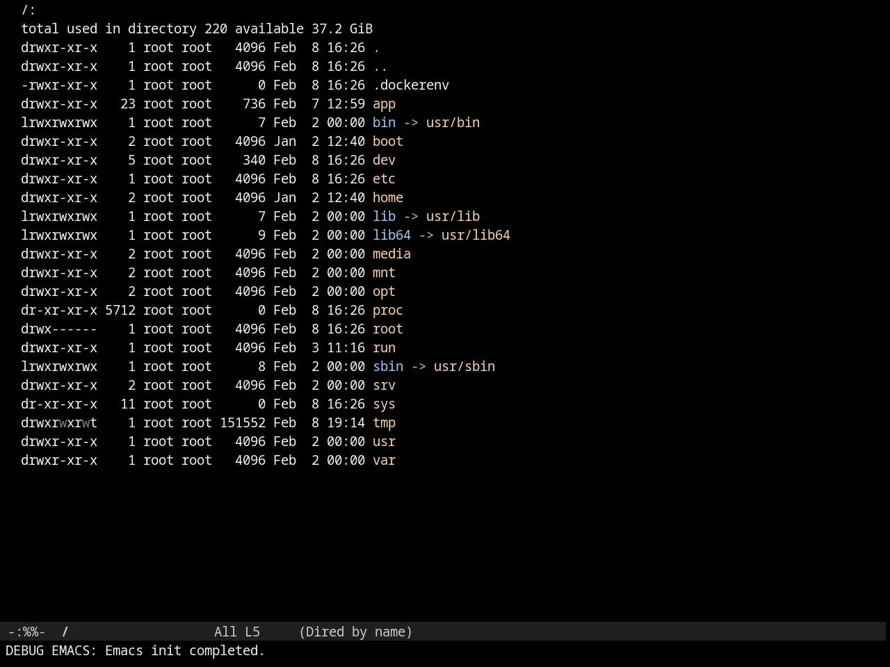 Ir Black Theme in dired