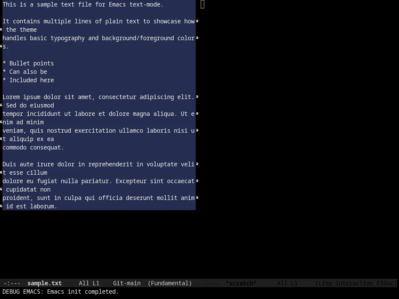 Ir Black Theme in fundamental-mode