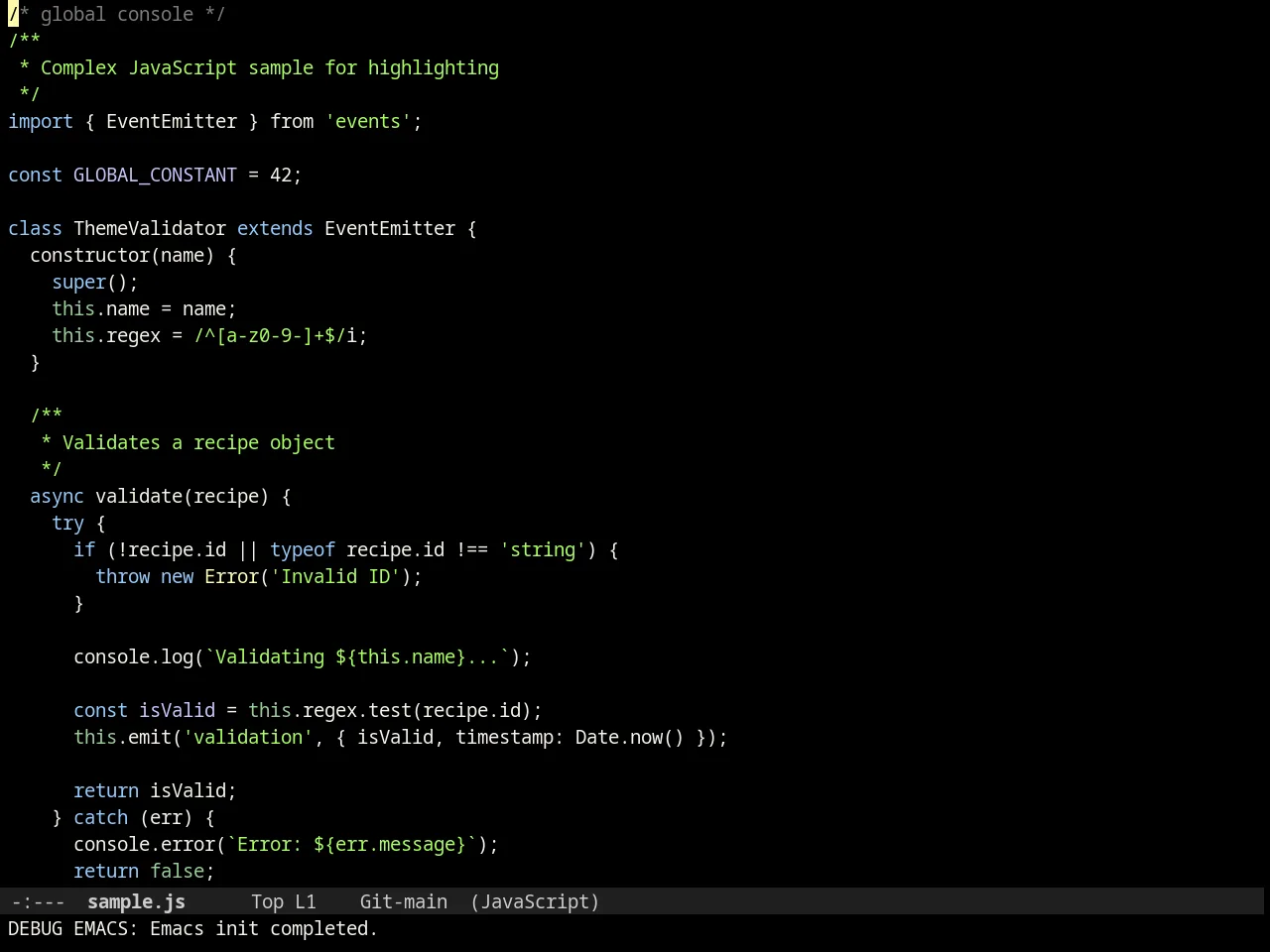 Ir Black Theme in javascript-mode