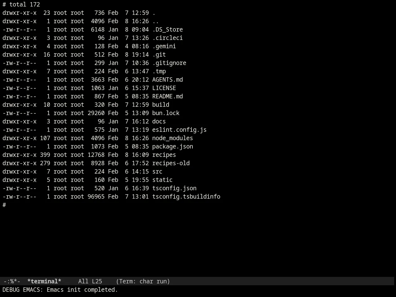Ir Black Theme in term
