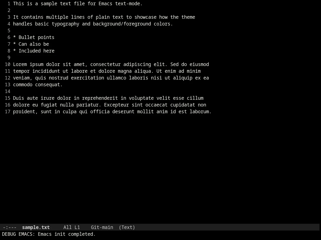 Ir Black Theme in text-mode