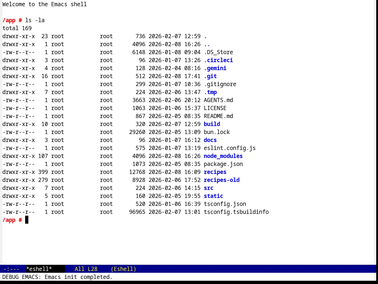 JB Simple Theme in eshell