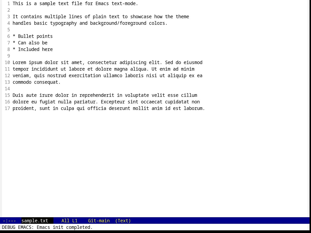 JB Simple Theme in text-mode