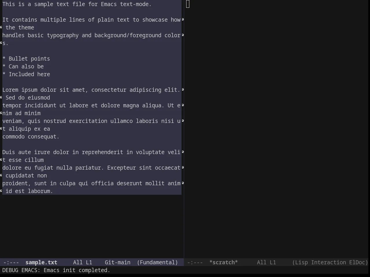JBeans Theme in fundamental-mode