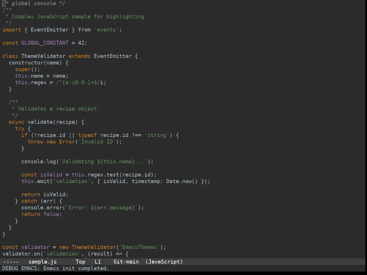 Jetbrains Darcula Theme in javascript-mode