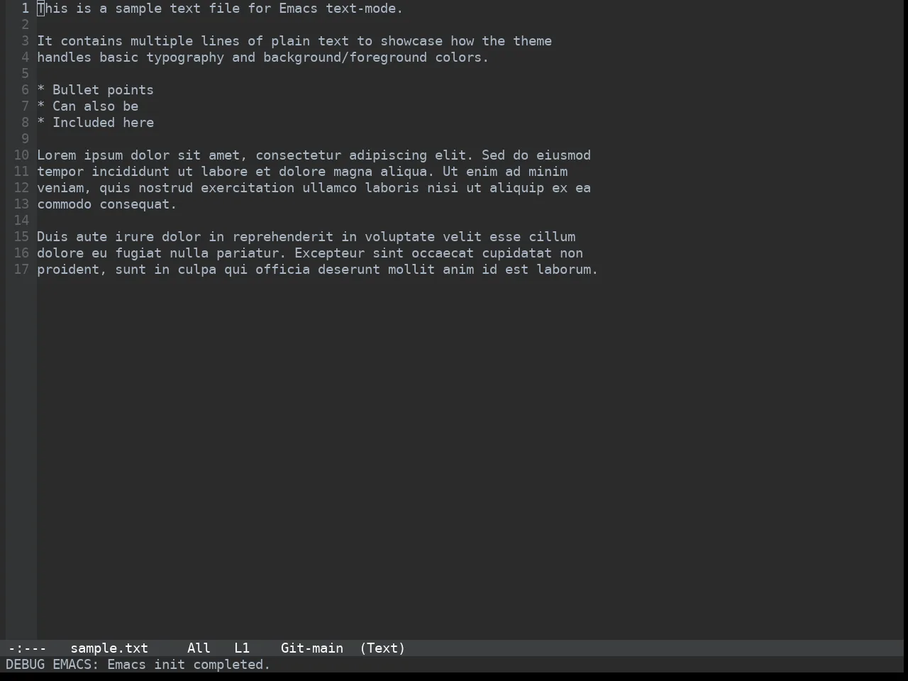 Jetbrains Darcula Theme in text-mode