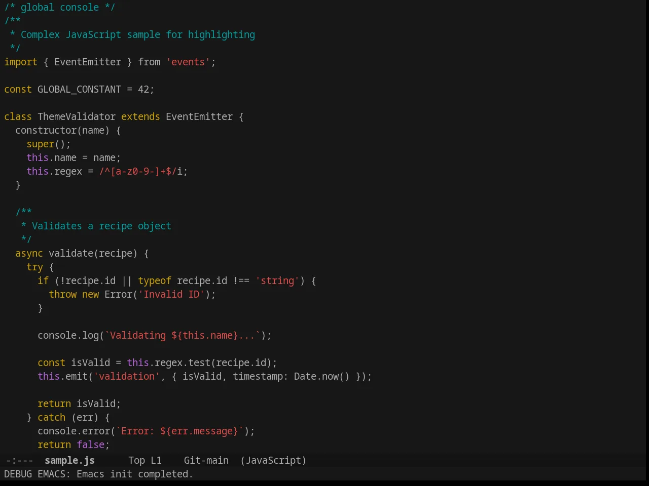 Joker Theme in javascript-mode