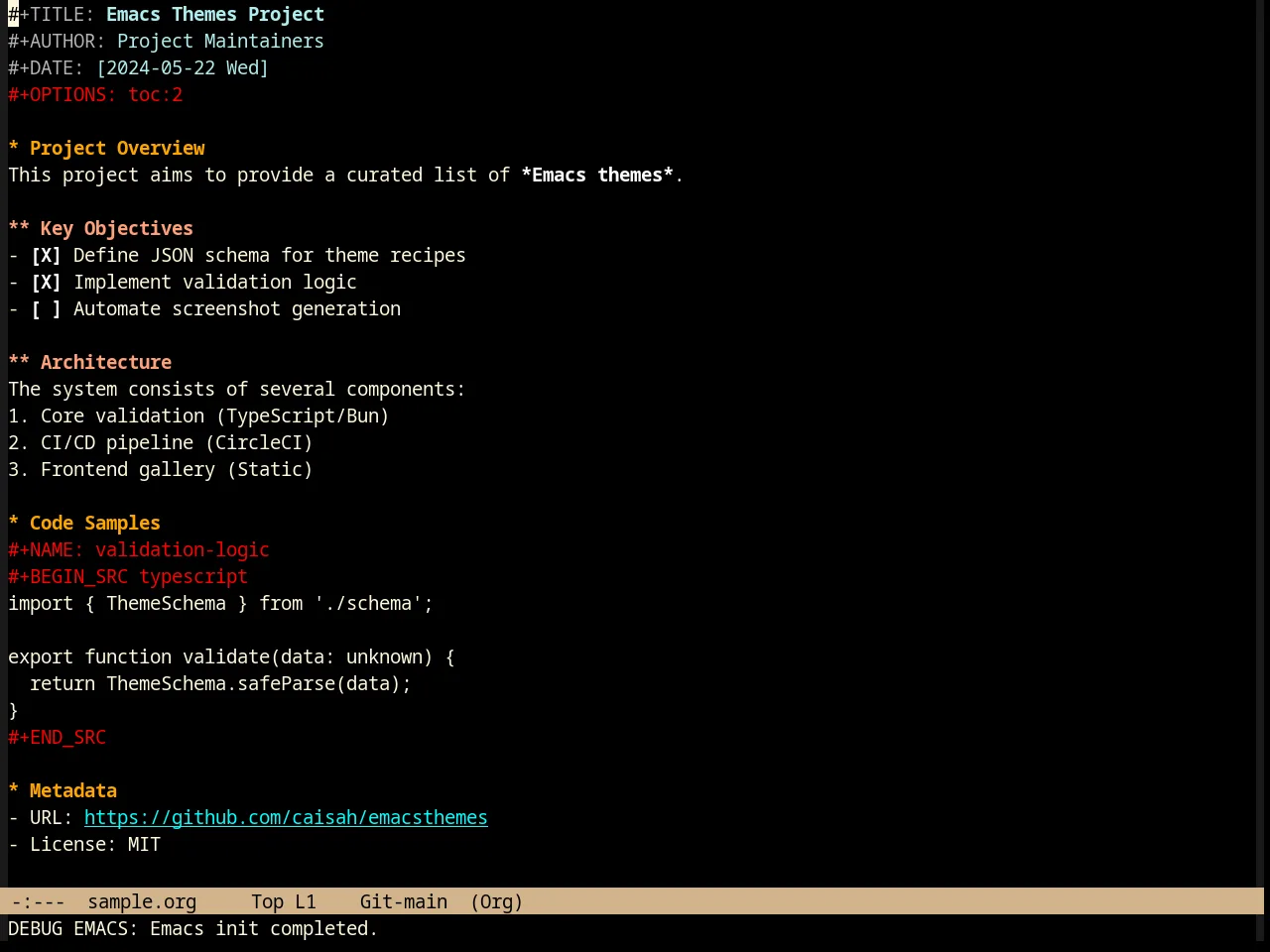 Jsc Dark Theme in org-mode