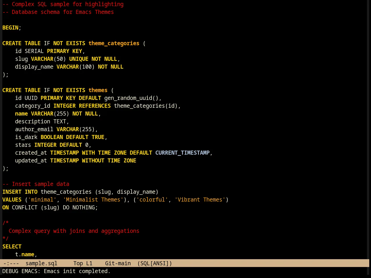 Jsc Dark Theme in sql-mode