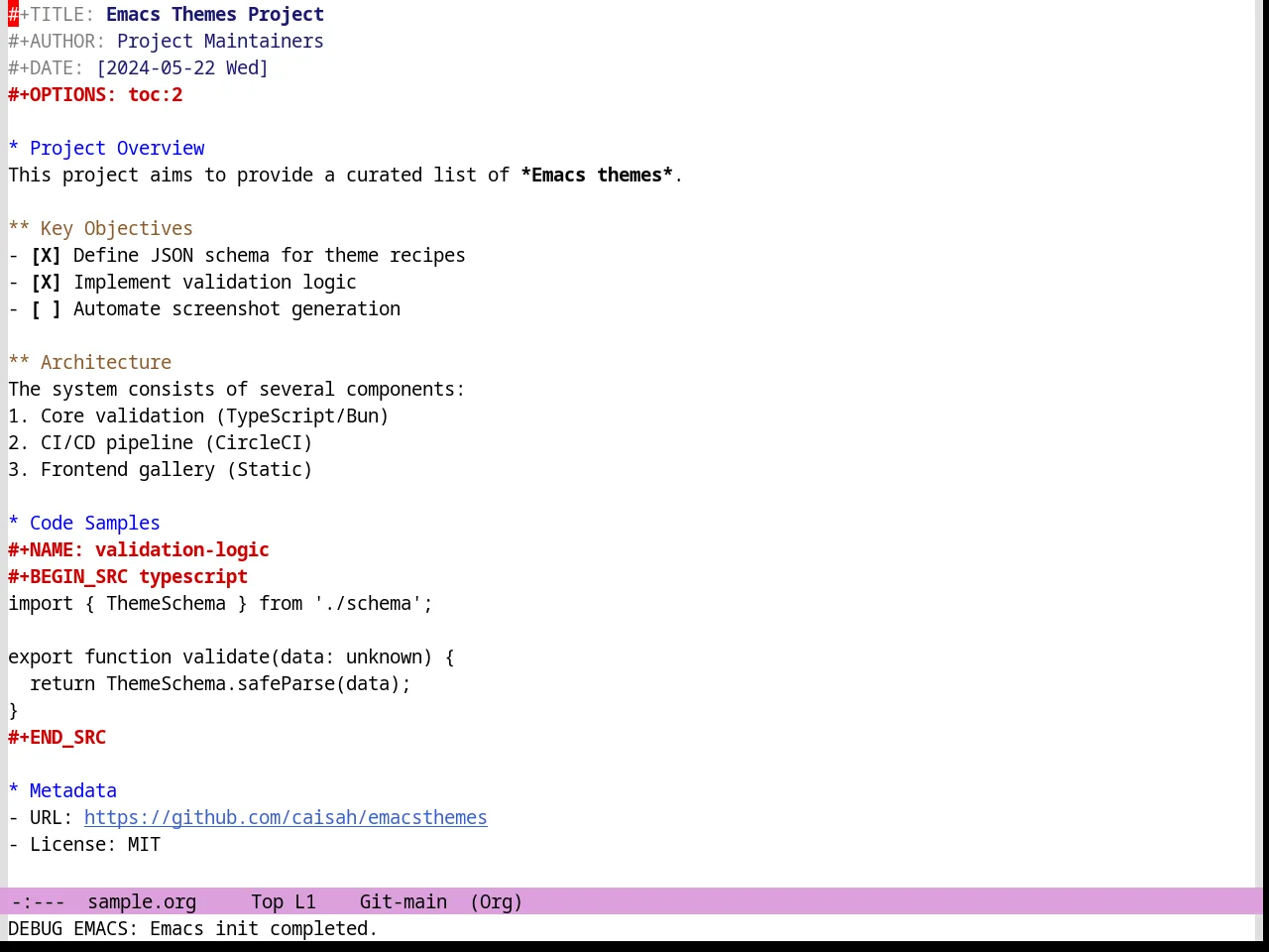 Jsc Light 2 Theme in org-mode