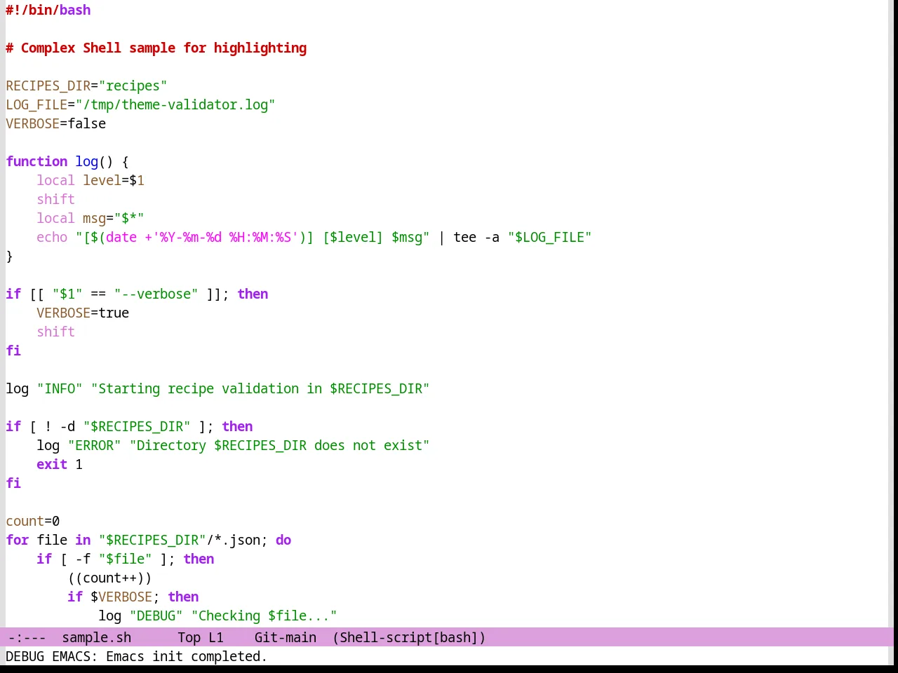Jsc Light 2 Theme in sh-mode