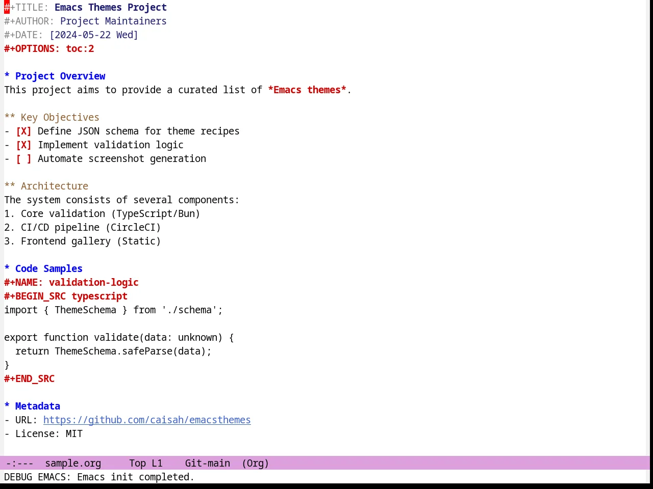 Jsc Light Theme in org-mode