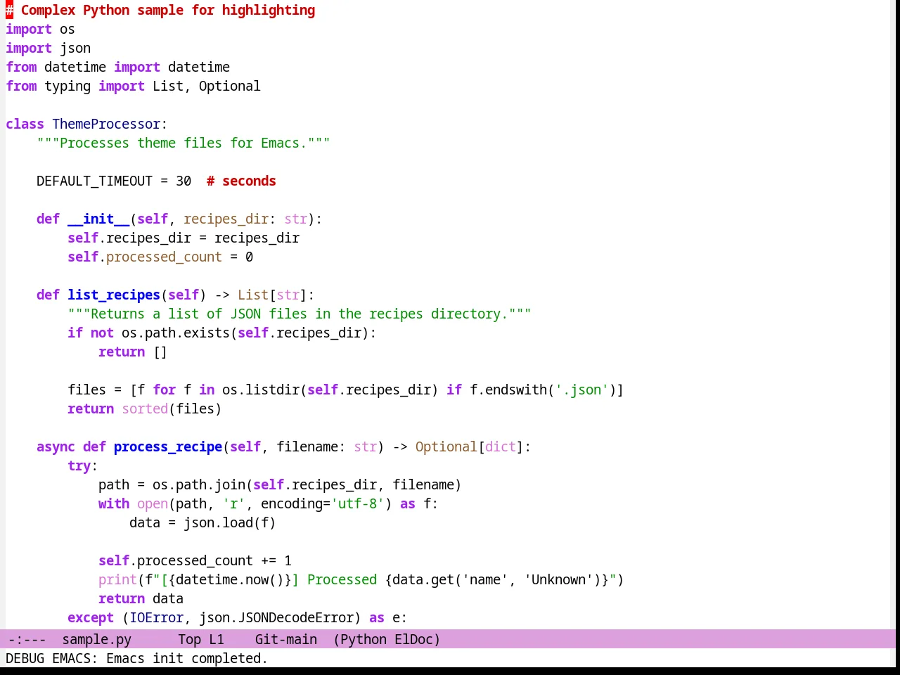 Jsc Light Theme in python-mode