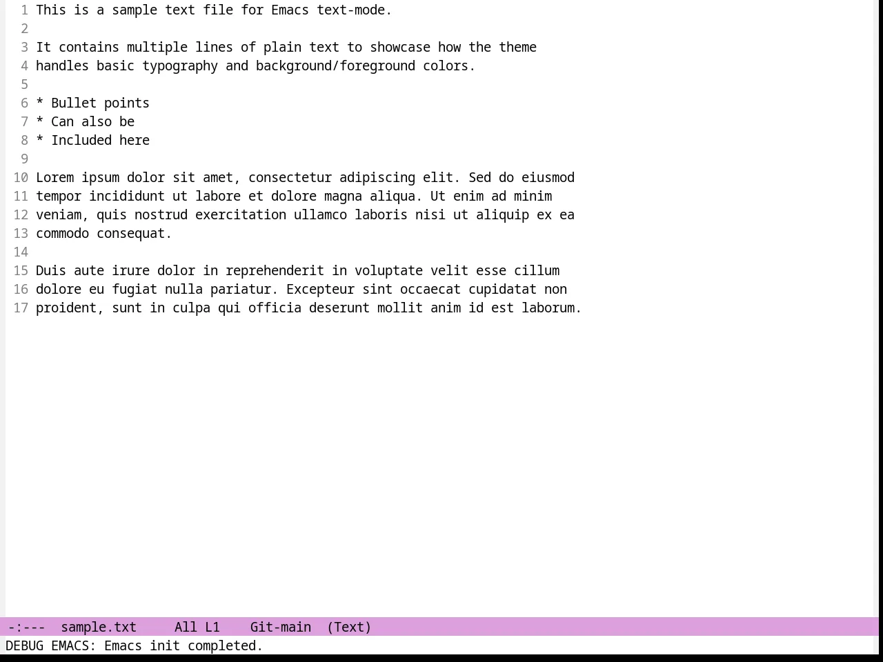 Jsc Light Theme in text-mode