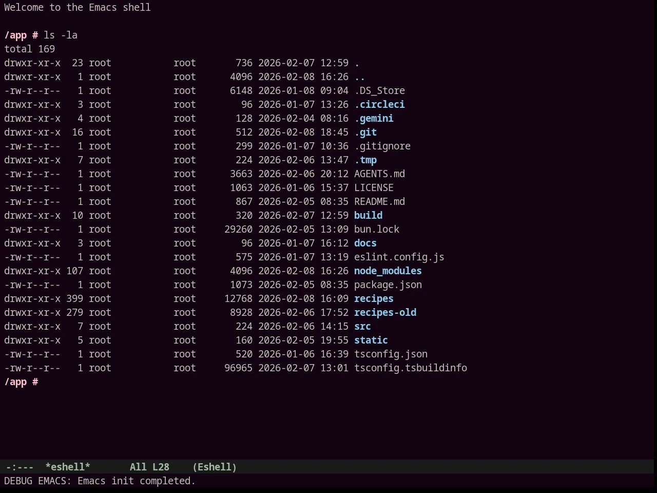 Junio Theme in eshell